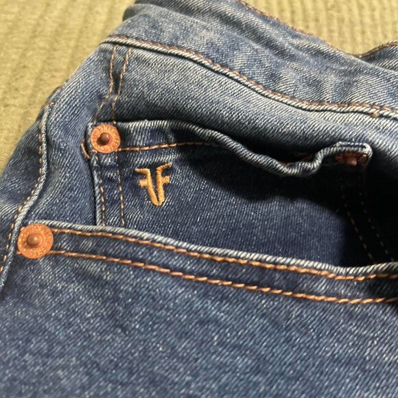 Frye High Waisted Straight Leg Denim Jeans - Picture 3 of 8